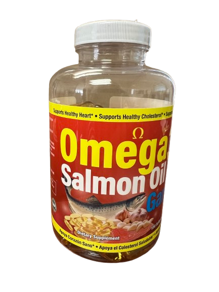 Ajo con Omega 3 Salmon 150 soft gels