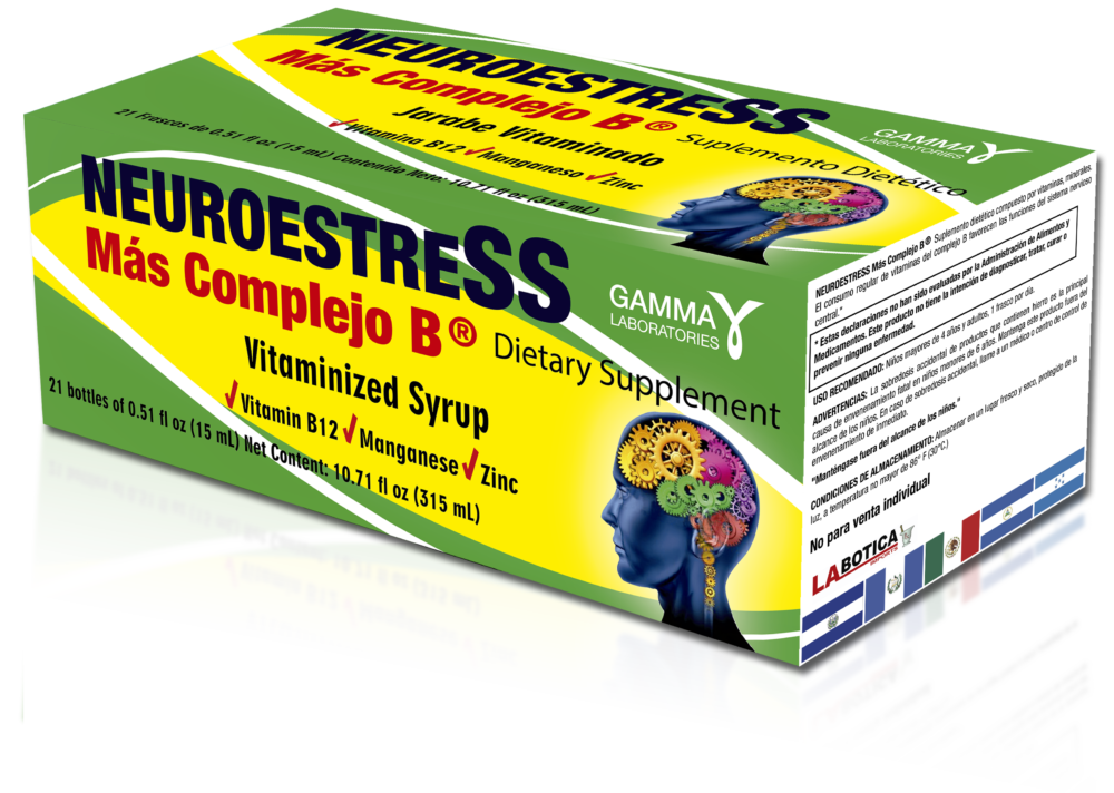 Neuroestress Mas Complejo B 21 bottles (0.51 fl oz each)