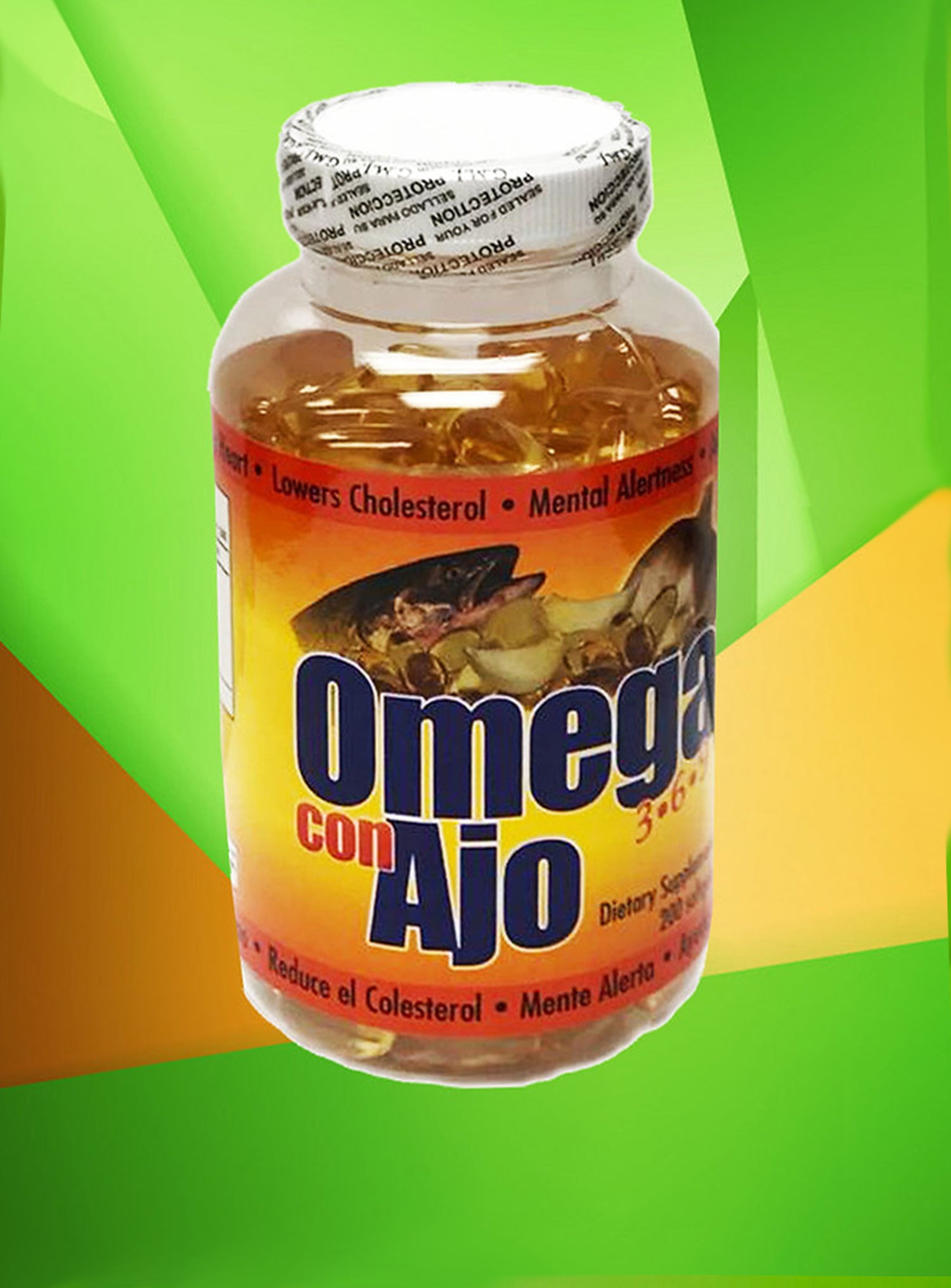 Omega with Garlic Soft Gels